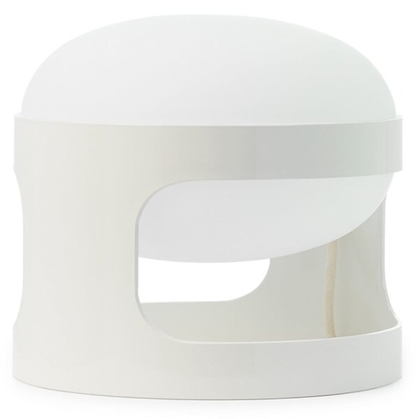Kartell Lampa de masă KD28, albă, Ø 25 cm, E14-LED, Alb, Camera de zi / sufragerie, Plastic, Design