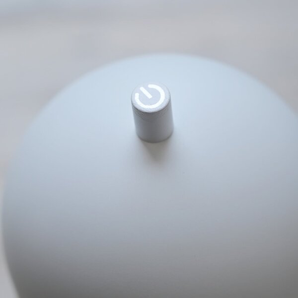 Schöner Wohnen lampadar LED cu baterie Bellis, alb, IP54, reglabil, Alb, Camera de zi / sufragerie, Metal, Scandinavă