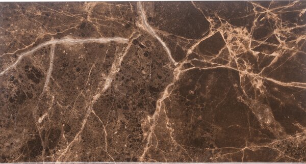 Faianta Dual Gres Elda Marron, maro inchis, aspect marmura, lucioasa, 31.6 x 60 x cm