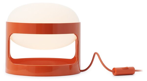 Kartell Lampa de masă KD28, portocaliu, Ø 25 cm, E14-LED, Portocaliu, Camera de zi / sufragerie, Plastic, Design