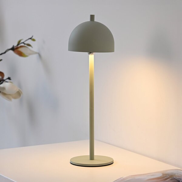 Schöner Wohnen Lampă de masă cu baterie LED Bellies, Trezirea primăverii, reglabil, Verde, Camera de zi / sufragerie, Metal, Scandinavă