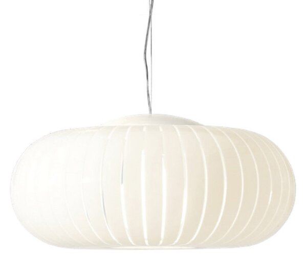 Kartell Lampa suspendată Teresa, albă, Ø 50 cm, E27-LED, Alb, Camera de zi / sufragerie, Plastic, Design