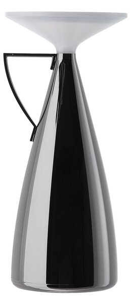 Kartell Lampa de masă cu baterie LED Camomille, gri închis, dimabil., reglabil, Gri, Camera de zi / sufragerie, Plastic, Design