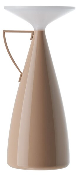 Kartell Lampa de masă cu baterie LED Camomille, bej, înălțime 24 cm, reglabil, Bej, Camera de zi / sufragerie, Plastic, Design