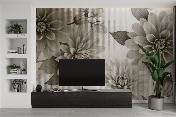 Fototapet Design floral elegant în tonuri stinse, Fototapet natură, Fototapet populare, w03197v1 - Tapeko.ro