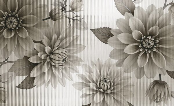 Fototapet Design floral elegant în tonuri stinse, Fototapet natură, Fototapet populare, w03197v1 - Tapeko.ro