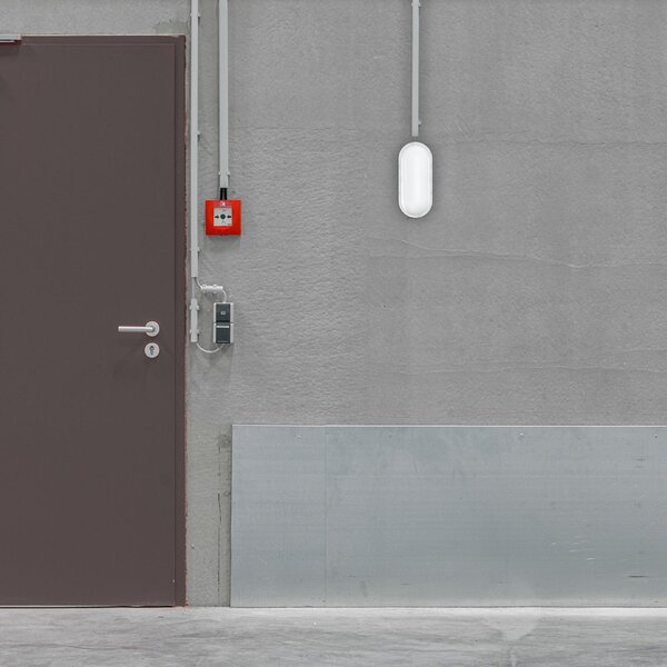 MEGATRON Lampă LED pentru exterior Zella Neo XL Sensor, albă, IP54, reglabil, Alb, Hol, Plastic