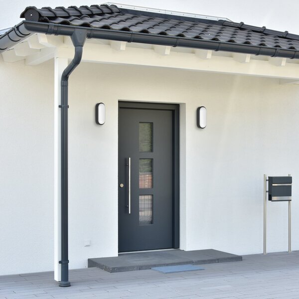 MEGATRON Lampă LED pentru exterior Zella Neo XL Sensor negru IP54, reglabil, Negru, Hol, Plastic