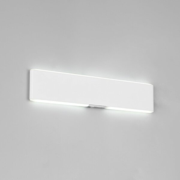 Trio Lighting Aplică de perete cu LED și baterie reîncărcabilă Conchita, lățime 32 cm, albă,, reglabil, Alb, Camera de zi / sufragerie, Metal, Modern