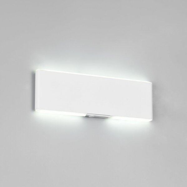 Trio Lighting Aplică de perete cu LED și baterie reîncărcabilă Conchita, lățime 22 cm, albă,, reglabil, Alb, Camera de zi / sufragerie, Metal, Modern