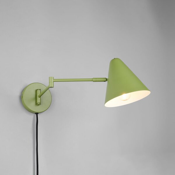 Trio Lighting Aplică Cosima, verde, proiecție 54 cm, metal, Verde, Camera de zi / sufragerie, Metal, Modern
