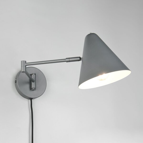 Trio Lighting Aplică Cosima, antracit, proiecție 54 cm, metal, Negru, Camera de zi / sufragerie, Metal, Modern