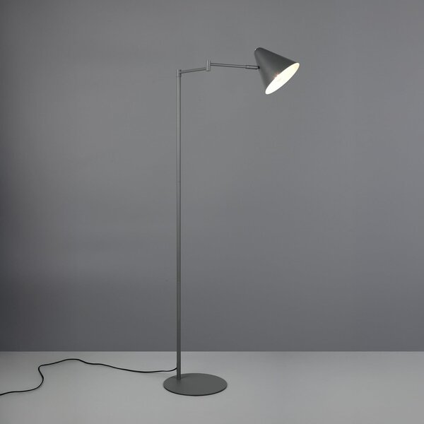 Trio Lighting Lampadar Cosima, antracit, înălțime 126 cm, metal, Negru, Camera de zi / sufragerie, Metal, Modern