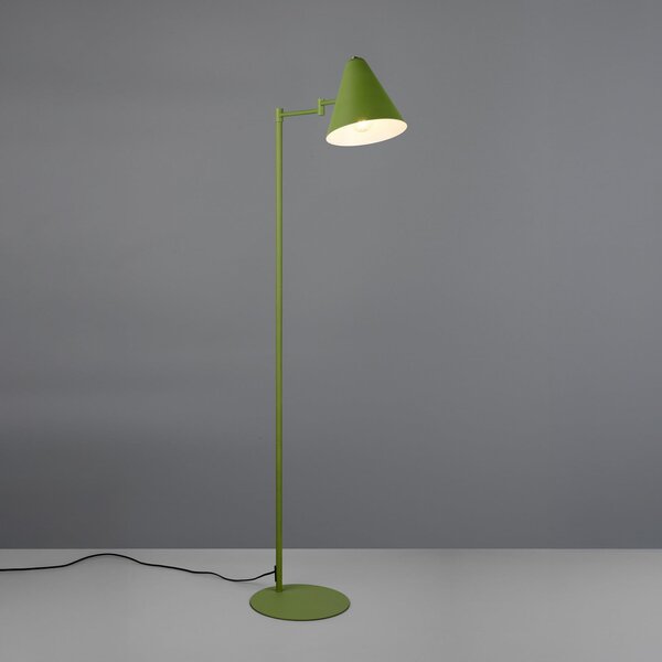 Trio Lighting Lampadar Cosima, verde, înălțime 126 cm, metal, Verde, Camera de zi / sufragerie, Metal, Modern