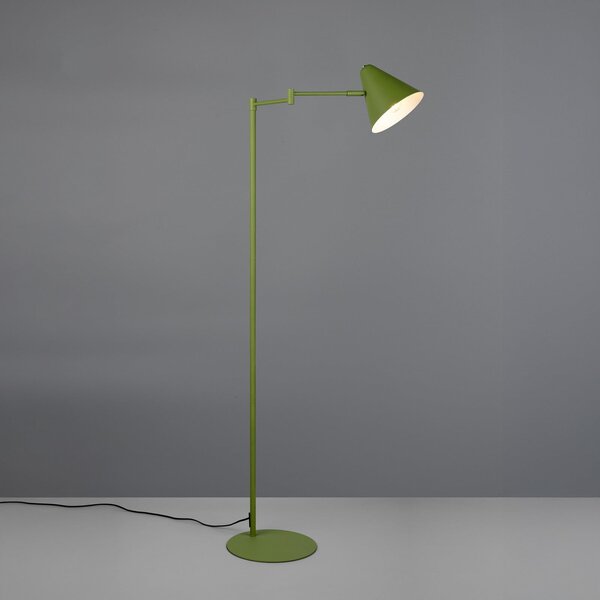 Trio Lighting Lampadar Cosima, verde, înălțime 126 cm, metal, Verde, Camera de zi / sufragerie, Metal, Modern