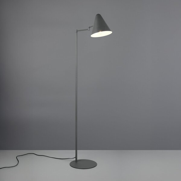 Trio Lighting Lampadar Cosima, antracit, înălțime 126 cm, metal, Negru, Camera de zi / sufragerie, Metal, Modern