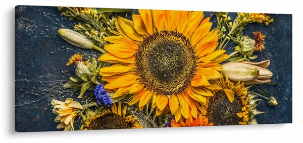Tablou - Flori de toamnă (120x50 cm)