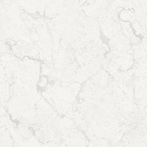 Gresie portelanata interior rectificata Nano 1013, alb, aspect de marmura, patrata, lucioasa, grosime 9,5 mm, 60 x 60 cm