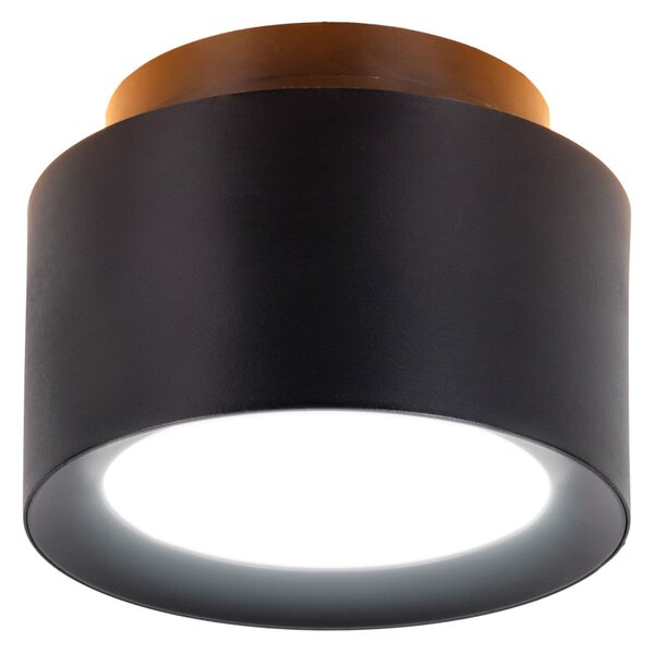 Näve Spot LED de tavan Trimes, Ø 14 cm, negru, CCT, step-dimabil, reglabil, Negru, Camera de zi / sufragerie, Plastic