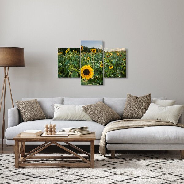 Tablou - Câmpul de floarea-soarelui II. (90x60 cm)