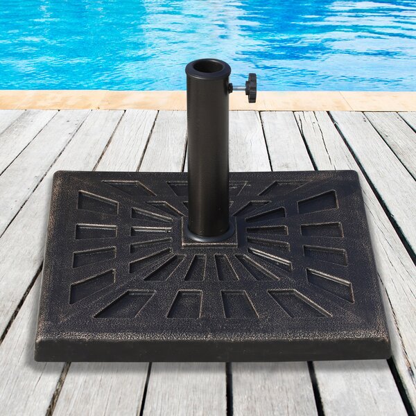 Outsunny Bază Greutate pentru Umbrelă de Soare, Rezistentă, Φ3,8-4,8cm, 16Kg, Ideală pentru Grădină | Aosom Romania