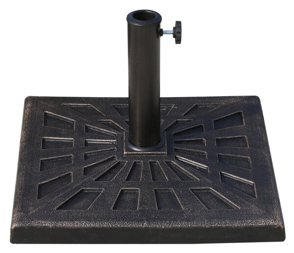 Outsunny Bază Greutate pentru Umbrelă de Soare, Rezistentă, Φ3,8-4,8cm, 16Kg, Ideală pentru Grădină | Aosom Romania
