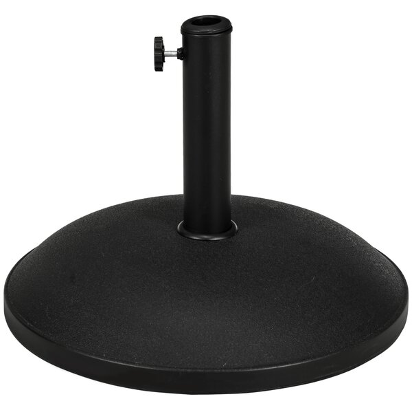 Baza pentru Umbrela Outsunny, pentru Stalpi cu Φ35mm, Φ38mm, Φ48mm Negru | Aosom Romania