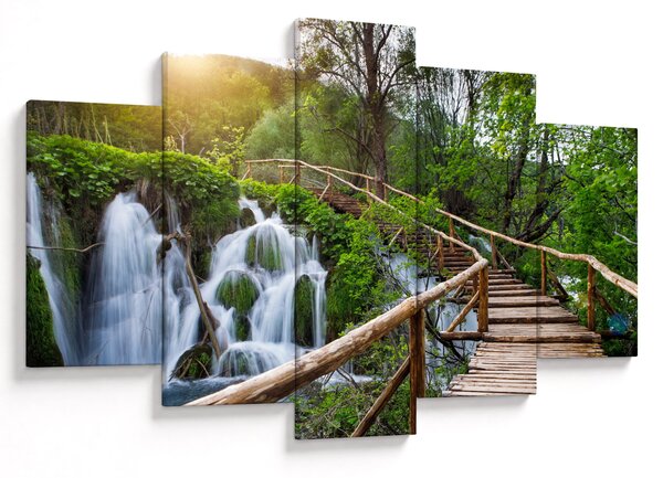Tablou - Lacurile Plitvice (150x105 cm)
