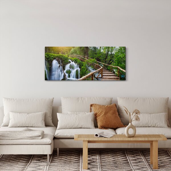 Tablou - Lacurile Plitvice (120x50 cm)