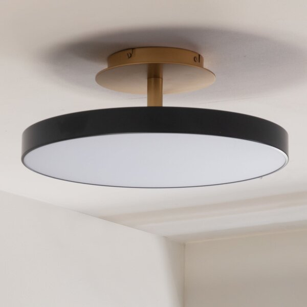 UMAGE plafonieră LED Asteria UP PLUS, antracit Ø 60 cm CCT, reglabil, Negru, Camera de zi / sufragerie, Metal, Design
