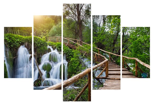 Tablou - Lacurile Plitvice (150x105 cm)
