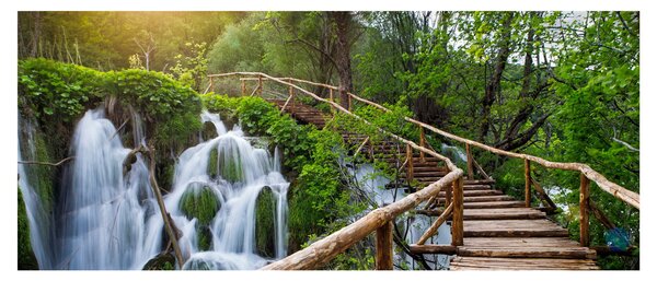 Tablou - Lacurile Plitvice (120x50 cm)