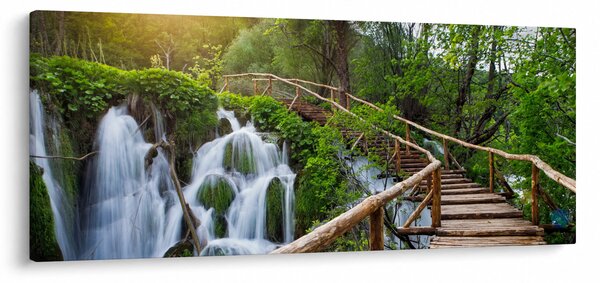 Tablou - Lacurile Plitvice (120x50 cm)