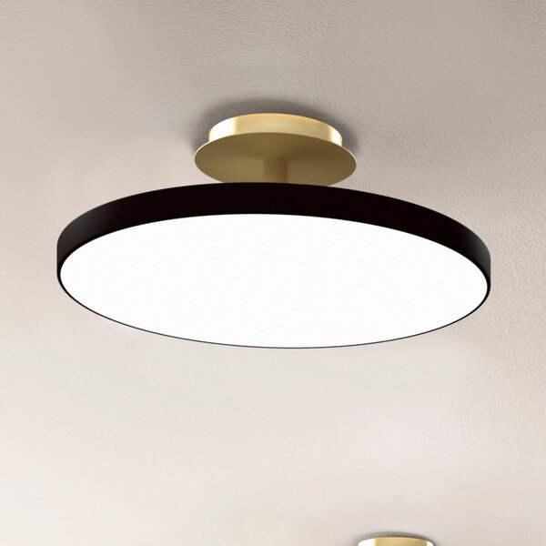 UMAGE Plafonieră LED Asteria UP PLUS, negru, Ø 43 cm, CCT, reglabil, Negru, Camera de zi / sufragerie, Metal, Design