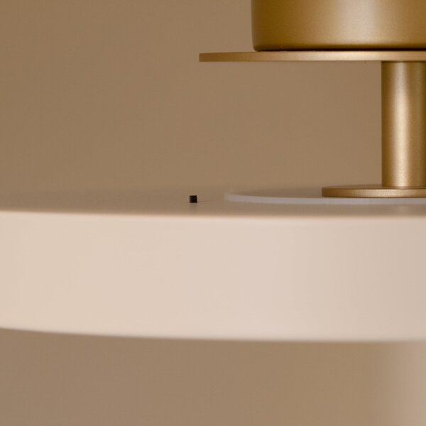 UMAGE plafonieră LED Asteria UP PLUS, alb perlat, Ø 43 cm CCT, reglabil, Bej, Camera de zi / sufragerie, Metal, Design