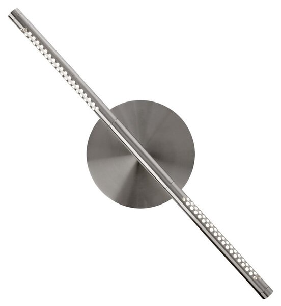 UMAGE LED aplică de perete Omni, culoare oțel, lățime 54 cm, 2 becuri., reglabil, Metalic, Camera de zi / sufragerie, Aluminiu, Design