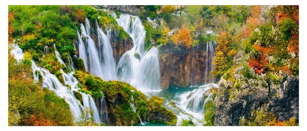Tablou - Parcul Național Lacurile Plitvice (120x50 cm)