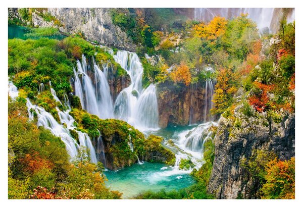 Tablou - Parcul Național Lacurile Plitvice (90x60 cm)
