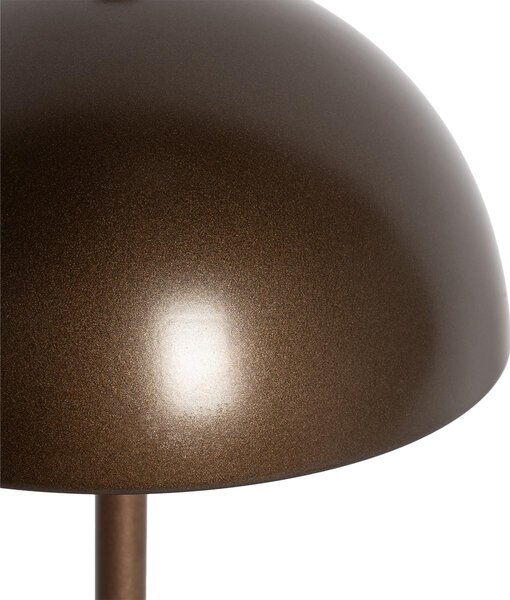 Set de 2 lămpi de masă exterioare ciupercă bronz închis reîncărcabile - Keira