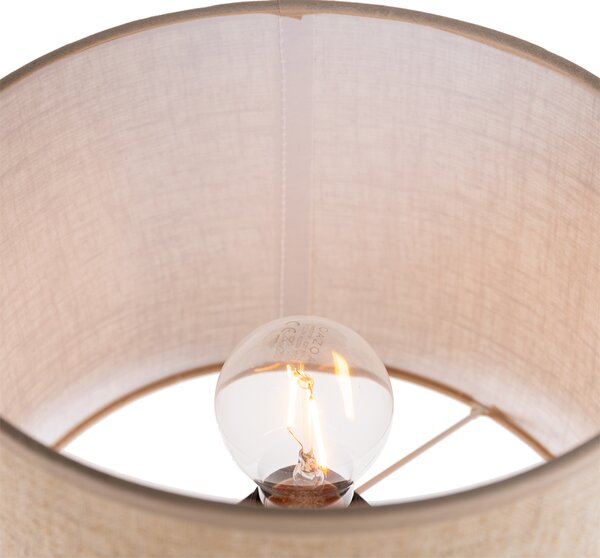 Lampă de masă în stil rustic bej cu maro 43 cm - Lipa