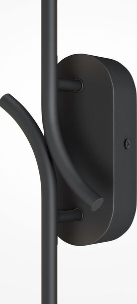 Maytoni Aplică LED RENAISSANCE, negru/negru, înălțime 63 cm, 2 flori., Negru, Camera de zi / sufragerie, Metal, Modern