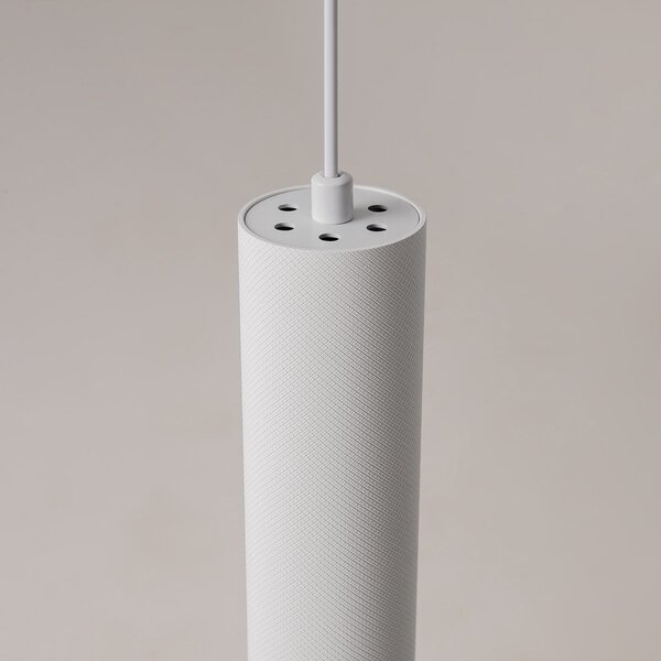 Maytoni Lampă suspendată ARTISAN, albă, Ø 5,4 cm, metal, GU10, reglabil, Alb, Camera de zi / sufragerie, Aluminiu, Modern