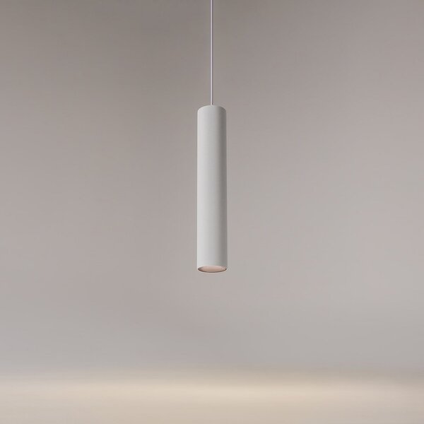 Maytoni Lampă suspendată ARTISAN, albă, Ø 5,4 cm, metal, GU10, reglabil, Alb, Camera de zi / sufragerie, Aluminiu, Modern
