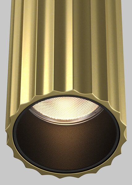 Maytoni Aplică de perete LED Calipso, alamă, înălțime 49 cm, metal, 4 becuri., Auriu / Alamă, Camera de zi / sufragerie, Aluminiu, Modern