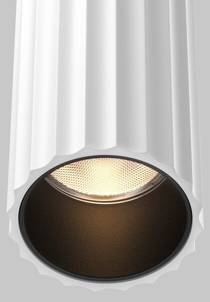 Maytoni Aplică de perete LED Calipso, albă, înălțime 49 cm, metal, 4 becuri, Alb, Camera de zi / sufragerie, Aluminiu, Modern