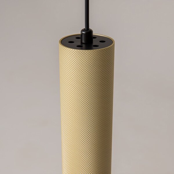 Maytoni Lampa suspendată ARTISAN, auriu mat, Ø 5,4 cm, metal, GU10, reglabil, Auriu / Alamă, Camera de zi / sufragerie, Aluminiu, Modern