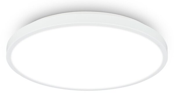 Briloner Plafonieră LED Kaida, albă, Ø 30 cm, EEK A, 4.000 K, Alb, Studiu / Birou, Metal