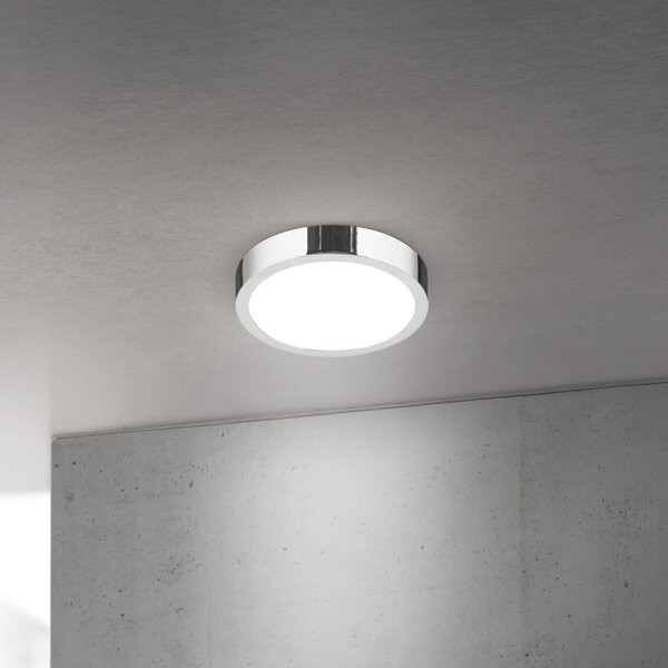 ORION Plafonieră LED pentru tavan Disc, culoare crom, Ø 14 cm, CCT, metal, reglabil, Metalic, Camera de zi / sufragerie, Aluminiu, Modern