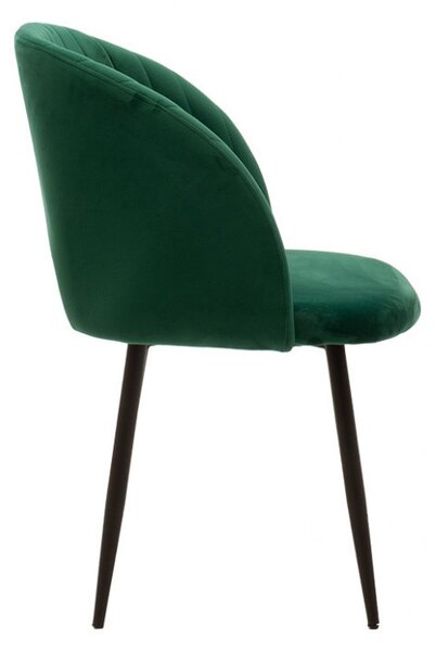 Scaun Model Oasis, Verde inchis/Negru, 54x52x84 cm