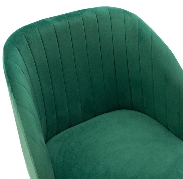 Scaun Model Oasis, Verde inchis/Negru, 54x52x84 cm